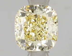 1.02ct CUSHION Fancy Yellow VS2 Coloured Lab diamond