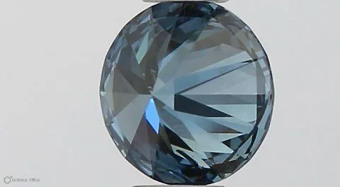 0.35ct ROUND Fancy Vivid Blue SI1 Coloured Lab diamond