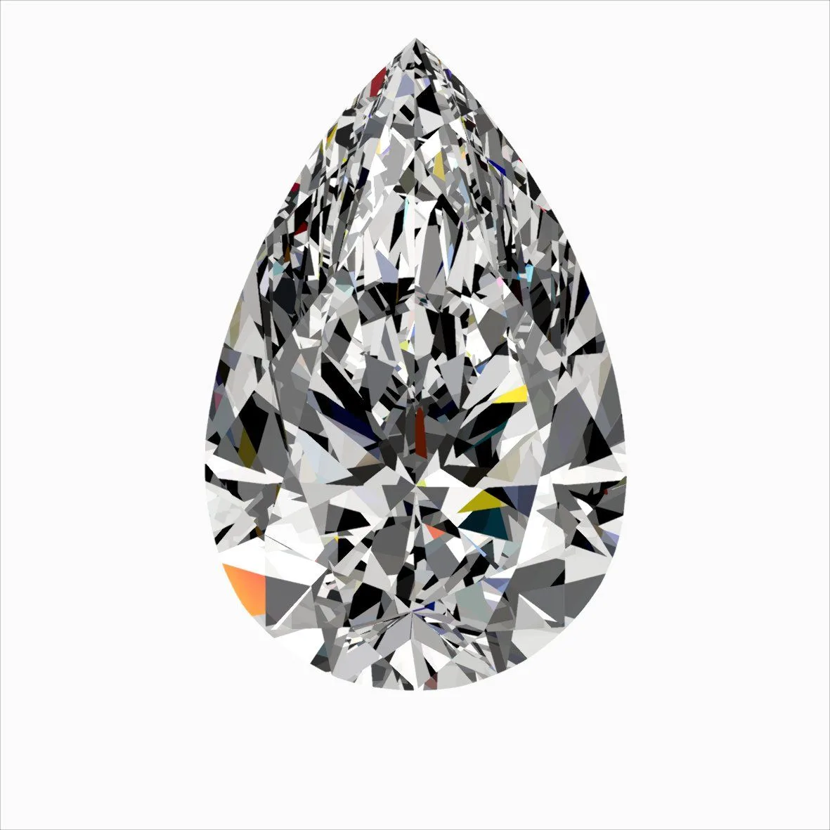 0.30ct PEAR F SI1 Natural diamond