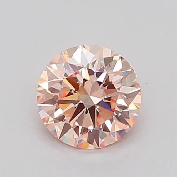 1ct ROUND Fancy Pink VS2 Coloured Lab diamond