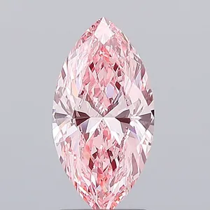 2.3ct MARQUISE Fancy Vivid Pink VS1 Coloured Lab diamond