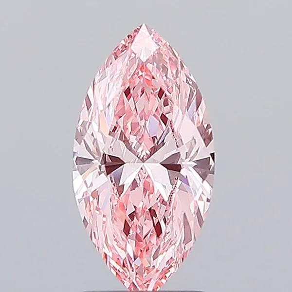 2.3ct MARQUISE Fancy Vivid Pink VS1 Coloured Lab diamond