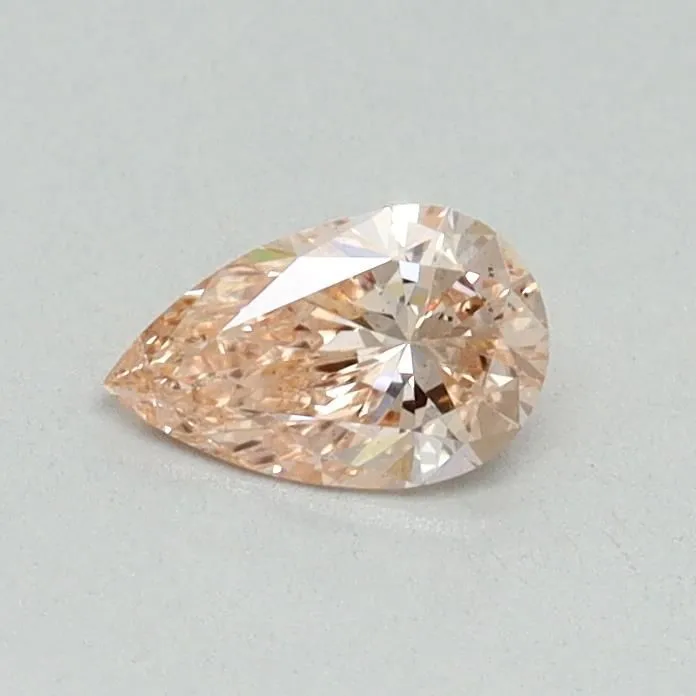 0.31ct PEAR Fancy Intense Pink VS2 Coloured Lab diamond