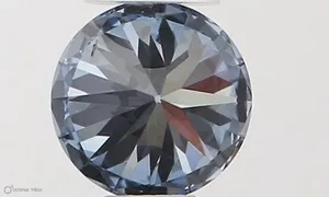 0.34ct ROUND Fancy Vivid Blue SI1 Coloured Lab diamond