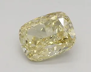 0.75ct CUSHION Fancy Intense Yellow VS1 Coloured Lab diamond