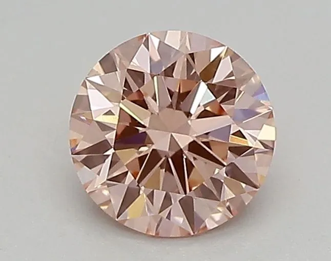 0.49ct ROUND Fancy Intense Pink VS1 Coloured Lab diamond