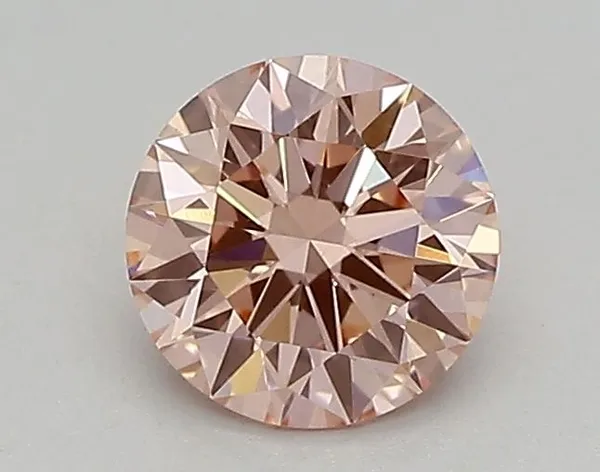 0.49ct ROUND Fancy Intense Pink VS1 Coloured Lab diamond