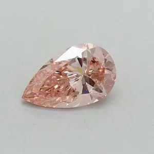 0.31ct PEAR Fancy Vivid Pink VVS2 Coloured Lab diamond