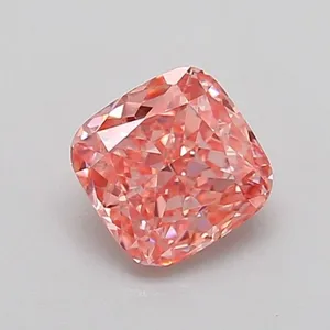 0.86ct CUSHION Fancy Vivid Pink VS2 Coloured Lab diamond
