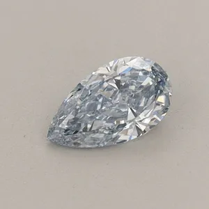 0.34ct PEAR Fancy Vivid Blue VS1 Coloured Lab diamond