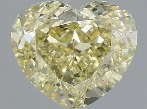 1.05ct HEART Fancy Yellow VS1 Coloured Lab diamond