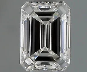 0.5ct EMERALD F VVS2 Natural diamond