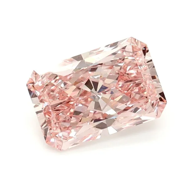 1.42ct RADIANT Fancy Vivid Pink VS1 Coloured Lab diamond