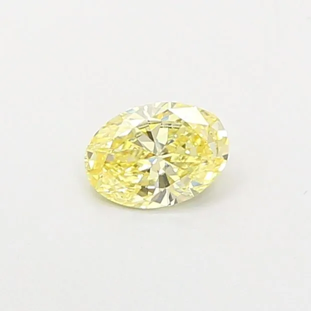 0.35ct OVAL Fancy Yellow VS1 Coloured Lab diamond