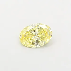 0.35ct OVAL Fancy Yellow VS1 Coloured Lab diamond