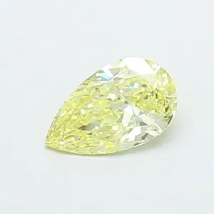 0.44ct PEAR Fancy Yellow VS1 Coloured Lab diamond