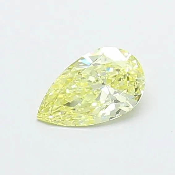 0.44ct PEAR Fancy Yellow VS1 Coloured Lab diamond