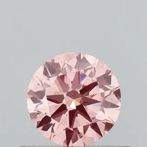 0.45ct ROUND Fancy Intense Pink VS1 Coloured Lab diamond