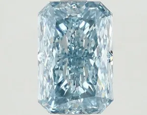 1.39ct RADIANT Fancy Vivid Blue VS1 Coloured Lab diamond