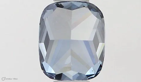 0.5ct CUSHION Fancy Vivid Blue VS1 Coloured Lab diamond