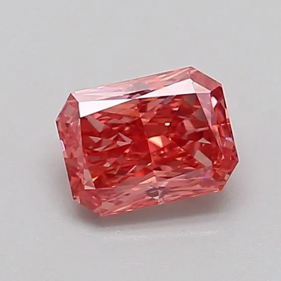 0.64ct RADIANT Fancy Vivid Pink VS1 Coloured Lab diamond