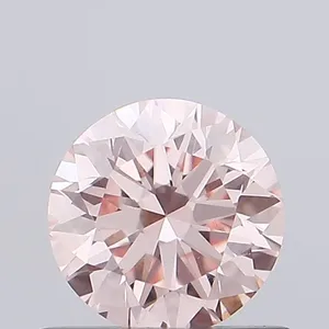 0.5ct ROUND Fancy Intense Pink VVS2 Coloured Lab diamond