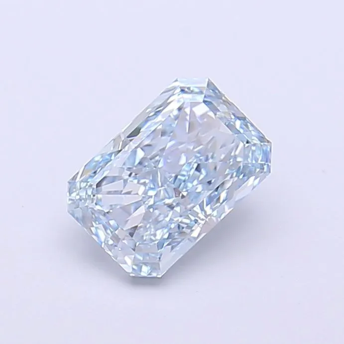 1.03ct RADIANT Fancy Vivid Blue VVS1 Coloured Lab diamond