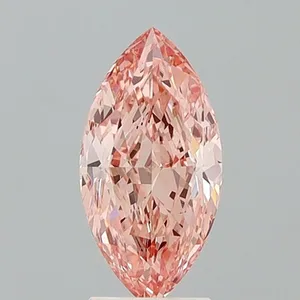 2.75ct MARQUISE Fancy Vivid Pink VS2 Coloured Lab diamond