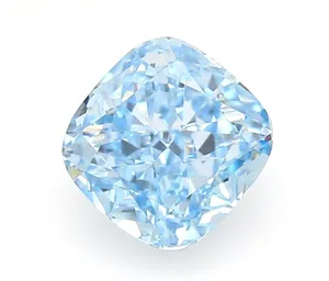 1.02ct CUSHION Fancy Vivid Blue VVS2 Coloured Lab diamond