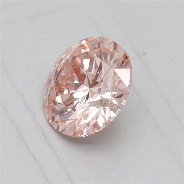 0.50ct ROUND Fancy Vivid Pink SI1 Coloured Lab diamond