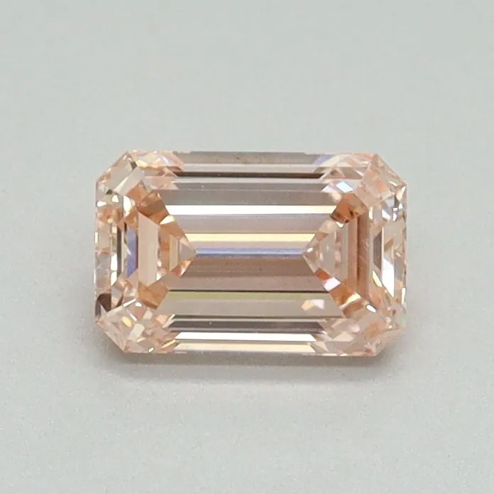 0.59ct EMERALD Fancy Pink VVS2 Coloured Lab diamond