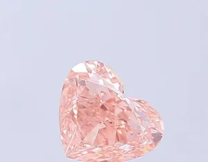1.04ct HEART Fancy Brownish Pink VS1 Coloured Lab diamond