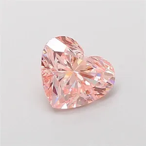 1.13ct HEART Fancy Intense Pink VS1 Coloured Lab diamond