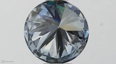 0.46ct ROUND Fancy Intense Blue I1 Coloured Lab diamond