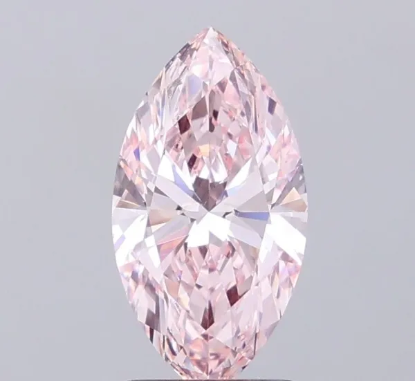 1.52ct MARQUISE Fancy Pink VS1 Coloured Lab diamond