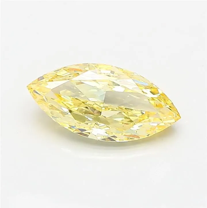 1.50ct MARQUISE Fancy Yellow VS2 Coloured Lab diamond