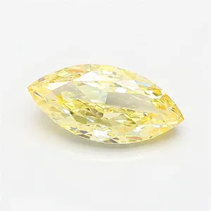 1.5ct MARQUISE Fancy Yellow VS2 Coloured Lab diamond