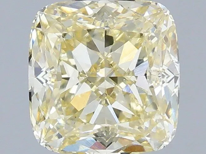 1.09ct CUSHION Fancy Light Yellow VS1 Coloured Lab diamond