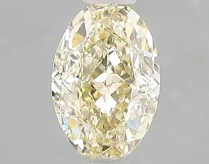 1.16ct OVAL Fancy Yellow VS2 Coloured Lab diamond