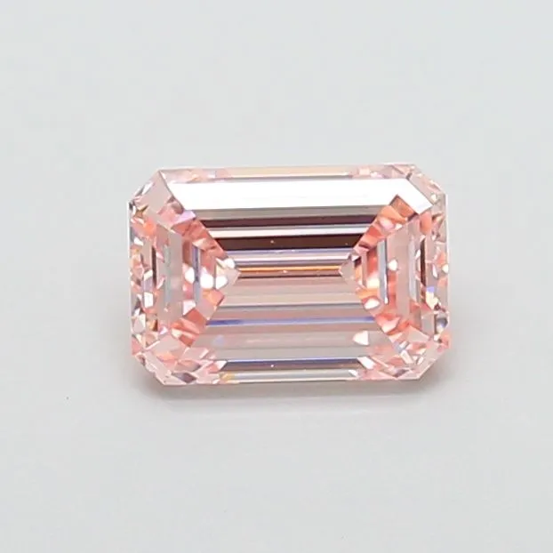 1.51ct EMERALD Fancy Intense Pink VS1 Coloured Lab diamond