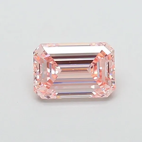 1.51ct EMERALD Fancy Intense Pink VS1 Coloured Lab diamond