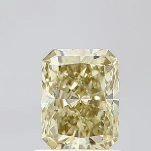 1.09ct RADIANT Fancy Light Yellow VS2 Coloured Lab diamond