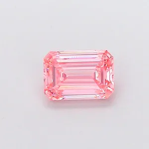 1.07ct EMERALD Fancy Vivid Pink VVS2 Coloured Lab diamond