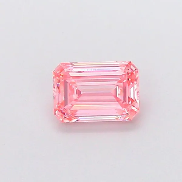 1.07ct EMERALD Fancy Vivid Pink VVS2 Coloured Lab diamond