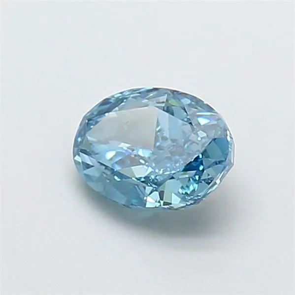 1.02ct OVAL Fancy Vivid Blue VS1 Coloured Lab diamond