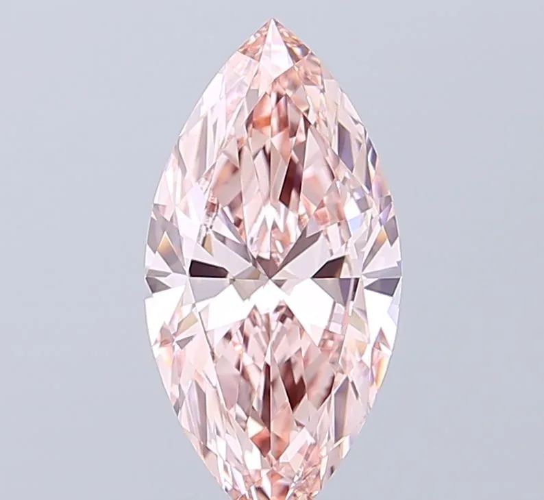 1.70ct MARQUISE Fancy Intense Pink VVS2 Coloured Lab diamond
