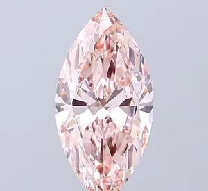 1.7ct MARQUISE Fancy Intense Pink VVS2 Coloured Lab diamond
