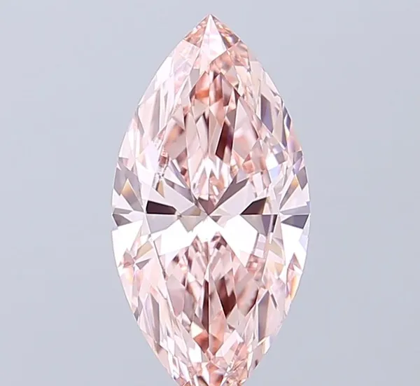 1.7ct MARQUISE Fancy Intense Pink VVS2 Coloured Lab diamond