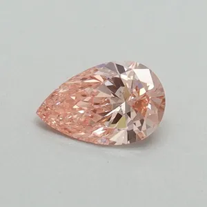 0.3ct PEAR Fancy Vivid Pink VS2 Coloured Lab diamond