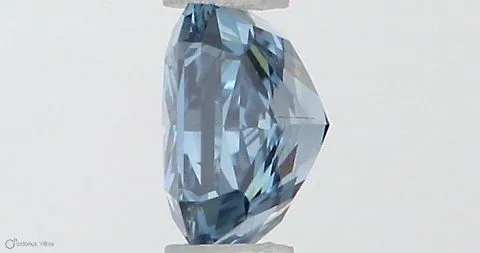 0.40ct RADIANT Fancy Vivid Blue SI1 Coloured Lab diamond